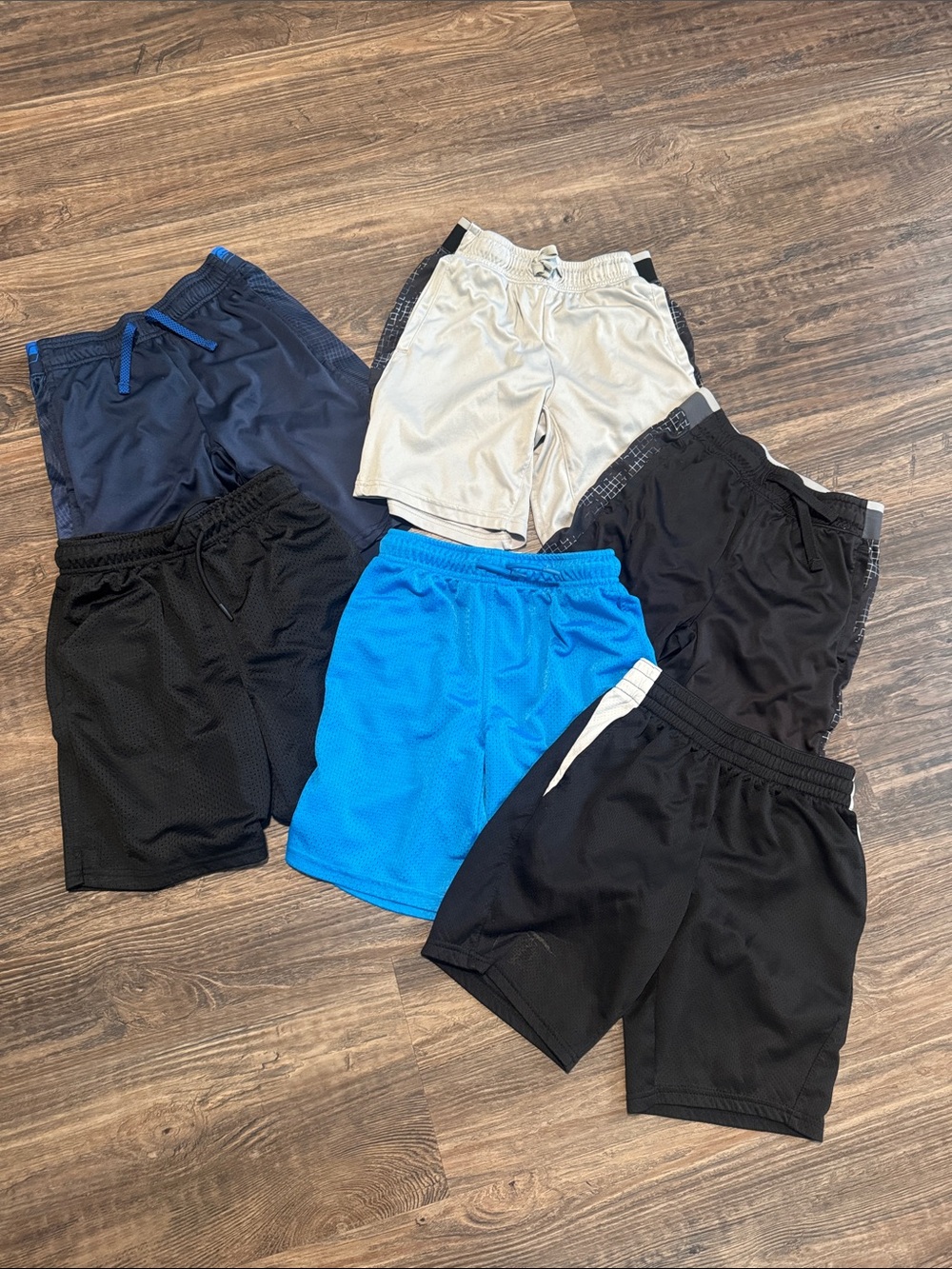 Boys Athletic Shorts - Black, Blue, Tan, Navy